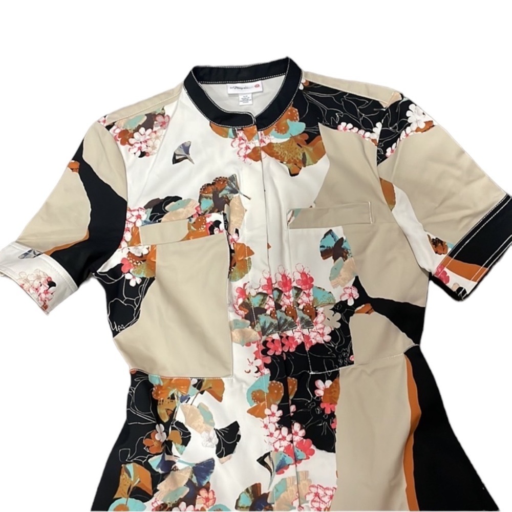 3.1 PHILLIP LIM for Target Floral Print w/ Short Sleeve Dress Size Small - Picture 5 of 8